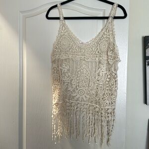 Purple Snow Crochet Top